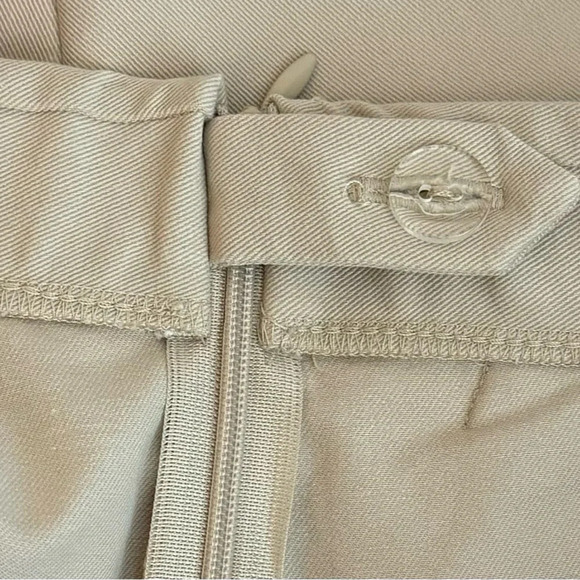 St John Chino Pants Size 16 Side Zip & Button Closure 28” Inseam Pockets Tapered - Picture 6 of 11